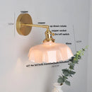 Axyaa Nordic Glass Wall Sconce LED Lamp for Dining Living Room