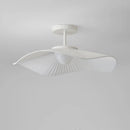 Axyaa Nordic Fabric LED Ceiling Light Bedroom Chandelier, White Minimalist Home Decor Lamp