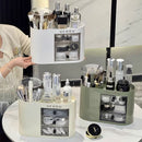 Axyaa Makeup Organizer Box: Dustproof Cosmetic Storage for Brushes, Lipsticks, and Eyeshadow