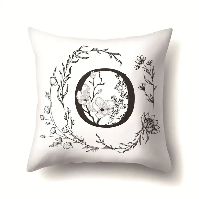 Nordic Style Letter Wreath Pillow Cover by Axyaa - Home Decor Essential