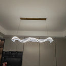 Axyaa Wave Acrylic LED Pendant Lights for Dining Room and Kitchen