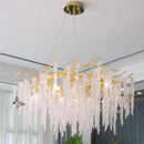 Axyaa Gold Aluminium Branch Pendant Light - Modern Indoor LED Chandelier