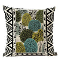 Axyaa Geometric Cushion Cover 45x45cm Linen Abstract Design Pillow