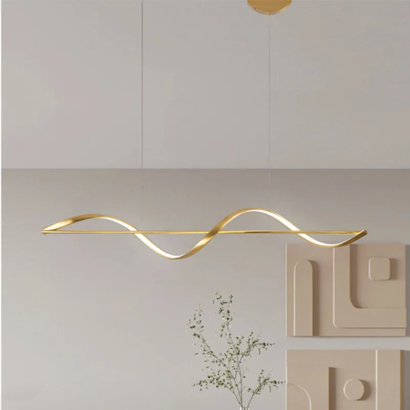 Axyaa 120cm Modern LED Chandelier for Living Dining Kitchen Ceiling Lighting