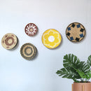 Nordic Rattan Grass Weaving Wall Decor Set for Axyaa Home Décor