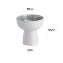 Axyaa Ceramic High Foot Dessert Bowl for Molecular Cuisine Stylish Hotel Tableware