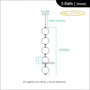 Axyaa Postmodern French Pendant Lamp: Living Room & Dining Room Glass Ball Pearl Pendant