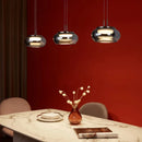 Axyaa Modern Glass Pendant Lamp Chandelier for Bedroom, Living Room, Restaurant, Bar Counter