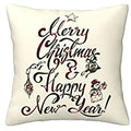 Axyaa Christmas Farmhouse Deer Pillowcase - Winter Holiday Decor, Cushion Cover