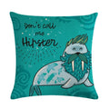Axyaa Sea Lion Linen Pillowcase for Sofa Bedroom Children's Room Decor 45cm*45cm