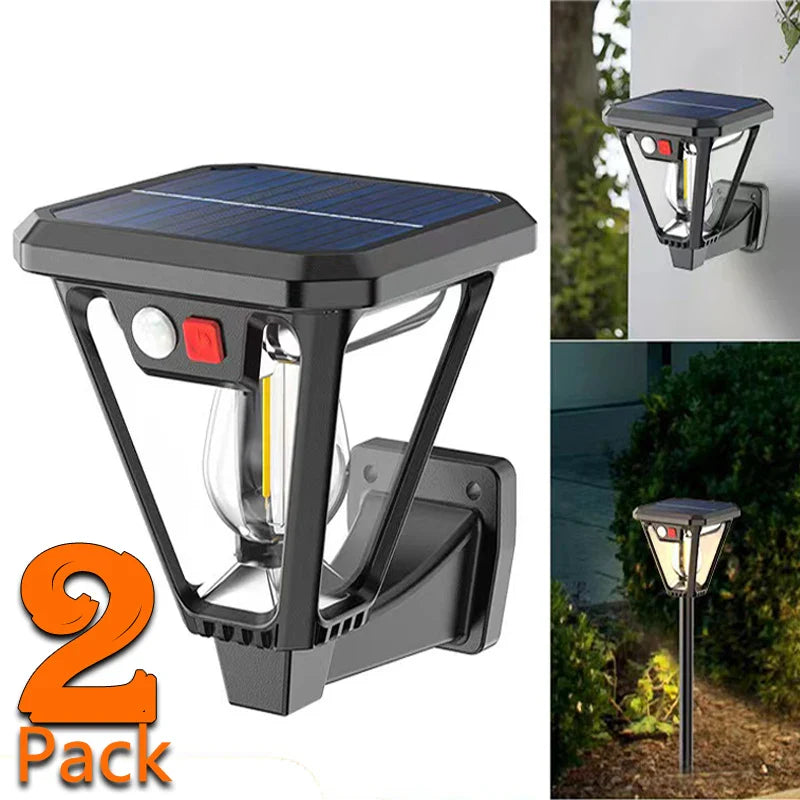 Axyaa Solar Outdoor Garden Lamps - LED Induction Landscape Lighting