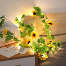 Axya Solar Sunflower Festoon Fairy Lights for Outdoor Garden Decoration