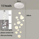 Axyaa Modern Staircase Chandeliers LED Pendant Light for Living Room Home Decor