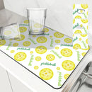 Axyaa Kitchen Dish Drying Mat Tennis Soccer Theme Absorbent Antiskid Quick Dry Drain Pad