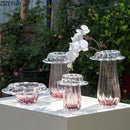 Glass Vase Hydroponics Plant Pots by Axyaa: Elegant Table Decoration for Floral Arrangements
