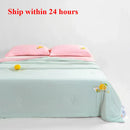 Axyaa Cool Silk Summer Quilt - Color Matching Spandex - Air Conditioner Quilt