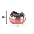 Axyaa Pink Gradient Glass Vase Flower Pot Desk Decor Room Aesthetic Arrangement