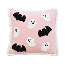 Cute Halloween Embroidered Throw Pillow Cover for Home Decor by Axyaa