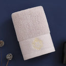 Axyaa Christmas Red Cotton Bath Towels Embroidered Hotel Home Spa Gym Gift Towel