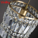 Axyaa Nordic Crystal Pendant Chandelier for Dining Room & Bar