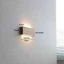 Axyaa Modern Minimalist Wooden LED Wall Lamp for Bedroom Stair Light