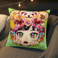 Axyaa Anime Pillow Cover by Chisato Tatumi for Sofa Room Decor and Wedding Gift
