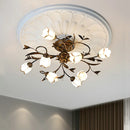 Axyaa Retro Flower Ceiling Light - Elegant European/French Style Lighting Fixtures