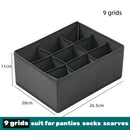 Axyaa Clothing Organizer Box for Underwear Socks Bras Pants Scarves Ties Jeans & more
