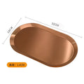 Axyaa Stainless Steel Oval Jewelry Display Tray Palette Holder Organizer