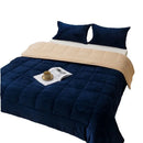 Axyaa Patchwork Blanket 2025: Milk Fleece & Flannel Velvet Bed Cover
