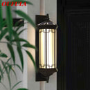 Axyaa Solar Wall Lamp: Contemporary Outdoor Sconce Lights - Waterproof IP65