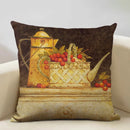 Axyaa Vintage Flower Cushion Cover 45x45cm Square Pillow Case Nostalgic Design