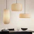 Axyaa Nordic Silk Lantern Pendant Light for Living Room Restaurant Staircase - E27