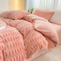 Axyaa Rabbit Velvet Milk Quilt Cover: Thick & Warm Bedding, 220x240, Double Use