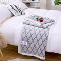 Axyaa Cloud Net Wave Coral Fleece Blanket: Soft, Warm Sofa Comfort for All Seasons