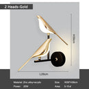 Axyaa 350° Rotatable LED Wall Lights with Touch Switch ON/OFF