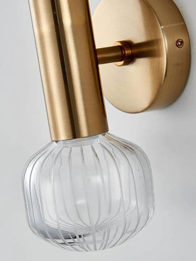 Nordic Style Art Glass Living Room LED Wall Lamp by Axyaa
