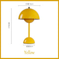 Axyaa LED Flower Bud Table Lamp tricolored Touch Sensing, USB Rechargeable
