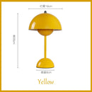 Axyaa LED Flower Bud Table Lamp tricolored Touch Sensing, USB Rechargeable