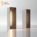 Axyaa Concrete Stone Table Lamp Touch Dimming LED Desk Light, Industrial Warm White Gray