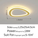 Axyaa Round LED Ceiling Lamp 25cm Creative Kitchen Light Square Home Indoor