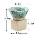 Axyaa Rough Pottery Teacup - Retro Cone Ceramic Coffee Cup - Home Art Decor Mug