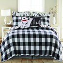Axyaa Northern Star King Quilt Set with Two King Pillow Shams - Merry & Bright Collection