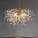 Axyaa Crystal Chandelier Pendant Light for Living & Dining Room Luxe Décor