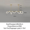 Axyaa Nordic LED Chandelier for Home Decor - Luminous Pendant Lighting