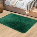 Axyaa Plush Green Area Rug for Modern Home Decor & Cozy Living Spaces
