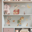 Axyaa Bear Giraffe Elephant Wall Stickers | Kids Room Nursery Boy Decoration Decal