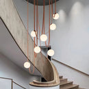 White Glass Chandelier for Home Decor - Axyaa Nordic Design Lighting