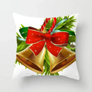 Axyaa Christmas Bell Red Throw Pillow Cover