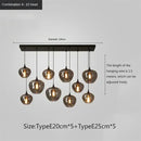 Axyaa Nordic Glass Pendant for Dining Living Office Lighting